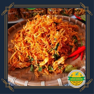 Khô gà lá chanh loại đặc biệt thơm ngon, cay vừa và giòn, không tẩm bột - 500g- Ăn vặt Sài Gòn