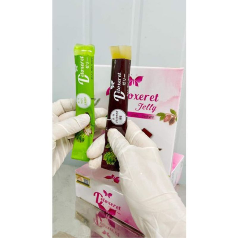 Thạch Giảm Cân Detoxeretrelly hộp 15 gói chính Hãng
