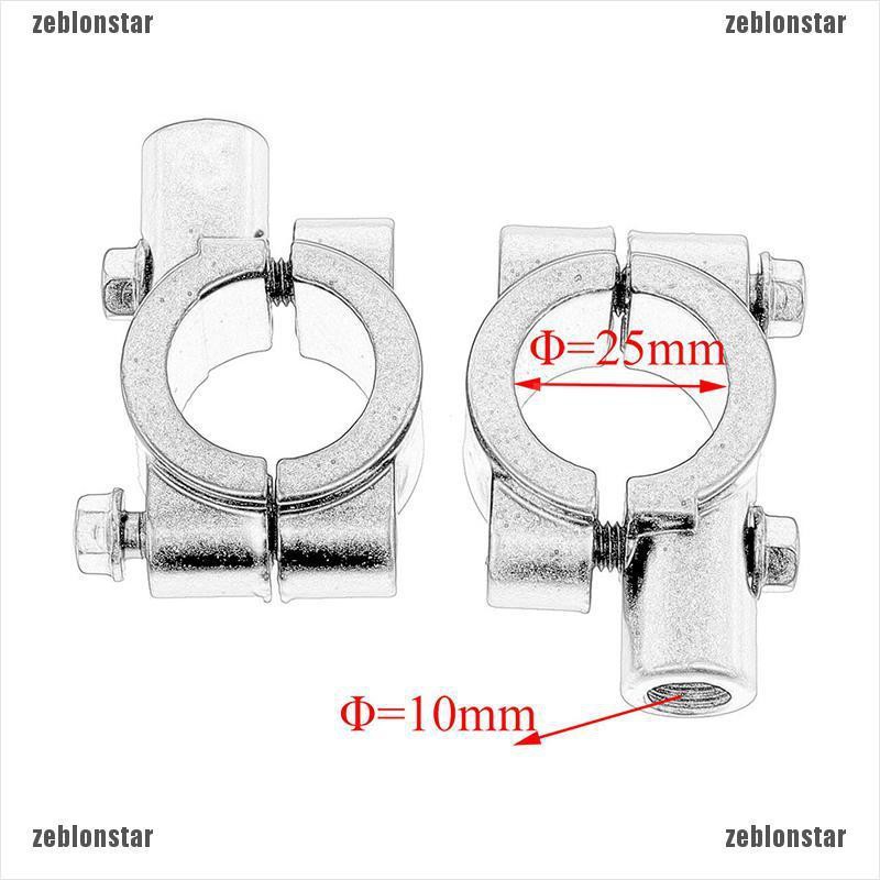 ❤Bộ 2 Kẹp Gương Chiếu Hậu 7 / 8 10mm Chất Lượng Cao Cho Xe Mô Tô