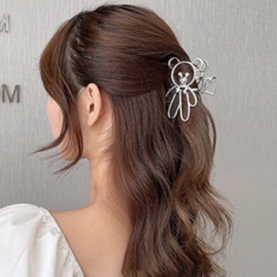 (CAO CẤP)Kẹp tóc Hàn Quốc cỡ lớn GG Beauty hottrend 2022 kẹp càng cua cute cặp tóc kim loại xinh xắn cho nữ - #kẹp_tóc