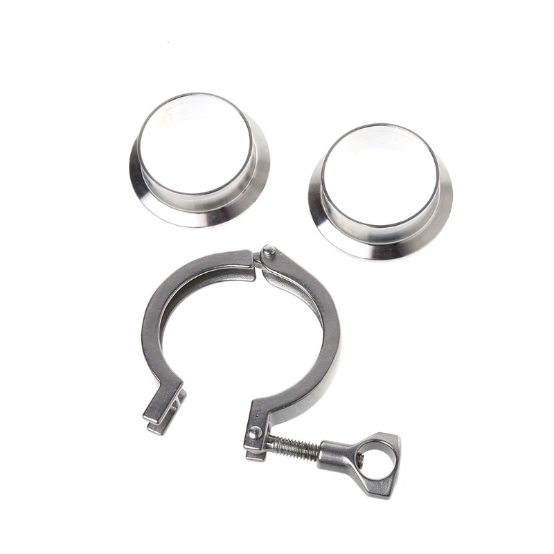 Ống Vệ Sinh Hàn 51mm 2 OD SS304 + Kẹp Ba Chân + Vòng Đệm PTFE