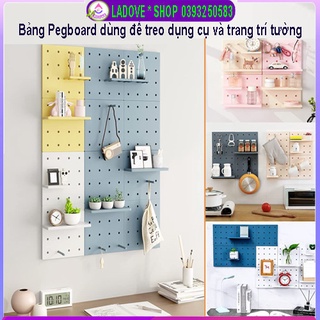 Bảng Pegboard [Kệ trang trí] dùng để treo dụng cụ và trang trí tường bằng nhựa cao cấp xinh xắn