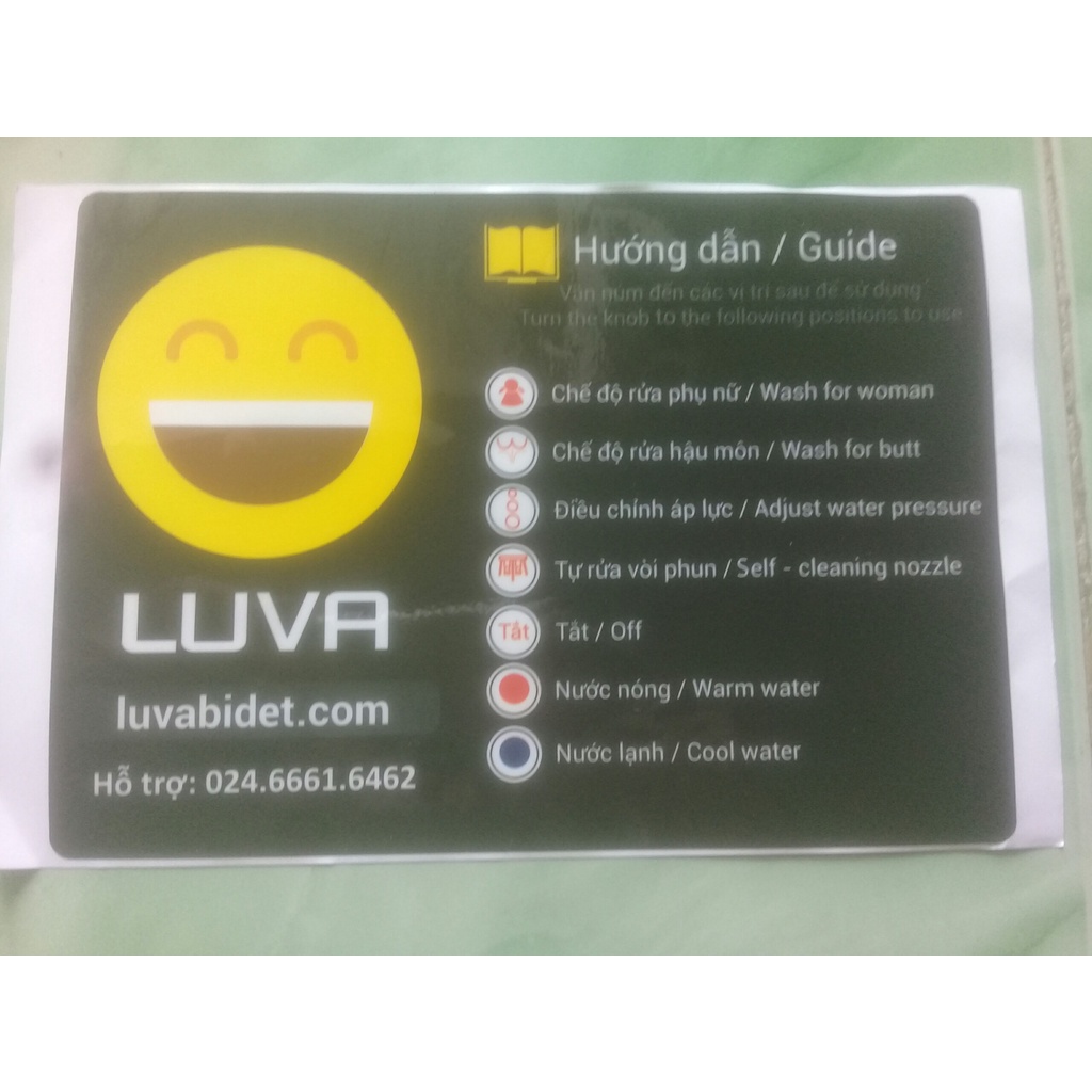 [THANH LÝ] Vòi xịt thông minh Luva bidet 1 vòi Lạnh LB101, Cam kết hàng chính hãng, Bh 3 năm 1 đổi 1