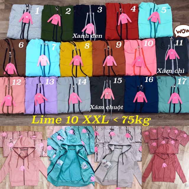 Aó khoác lime10 size xxl hình thật chụp thật