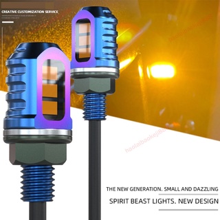 Spirit BEAST Universal M8 M10 LED Xe Máy Bật Đèn Tín Hiệu 12V Flasher Đèn Báo Blinker Phía Sau Đèn Vít Mini Cho Suzuki Honda