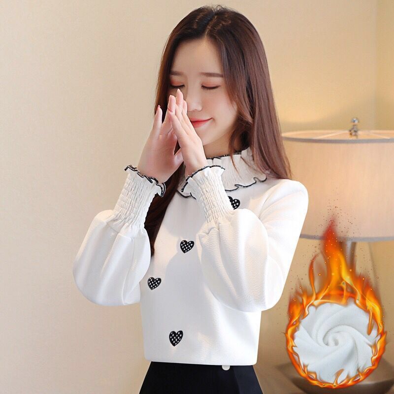 Áo Thun Nữ Dài Tay Cổ Tròn Thời Trang Hàn