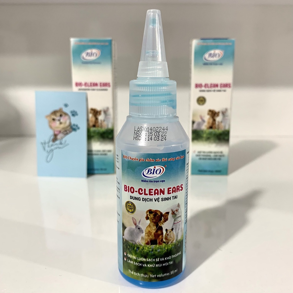 Dung dịch vệ sinh tai giữ cho tai sạch sẽ, khô thoáng khử mùi hôi tai BIO-CLEAN EARS