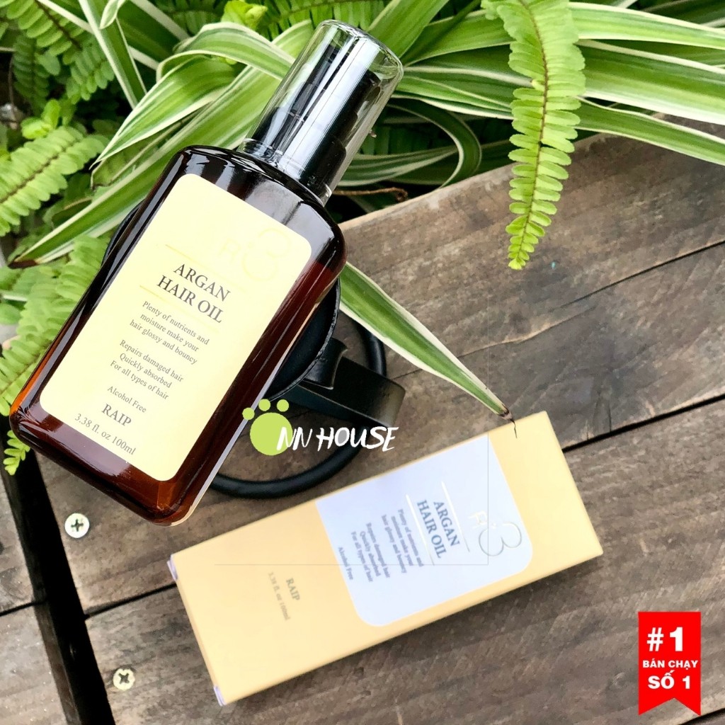 Tinh dầu dưỡng tóc Raip R3 Argan Hair Oil Hàn Quốc 100ml làm mượt tóc, dưỡng ẩm, phục hồi tóc hư tổn - NN HOUSE