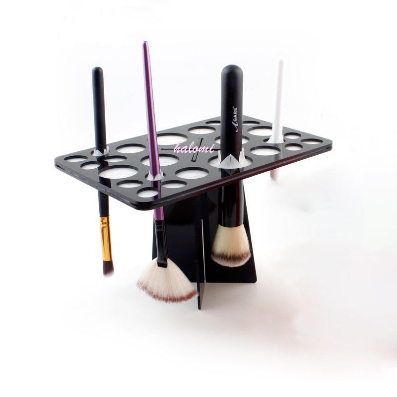 Giá phơi cọ trang điểm Halomi Makeup Brushes hình chữ nhật 26 ô