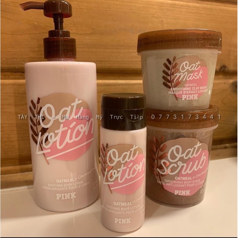 Lotion/Srcub/Mask OAT Yến Mạch Pink Victoria’s Secret