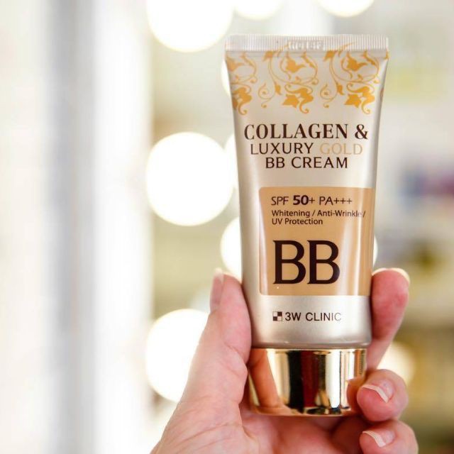 [Hàng Chuẩn Auth] Kem nền trang điểm 3 trong 1 che khuyết điểm - Kem nền chống nắng BB Cream Collagen 3W Clinic