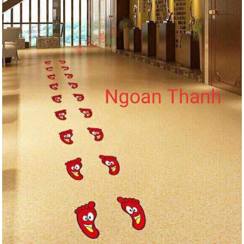 Bàn chân đề can siêu cute