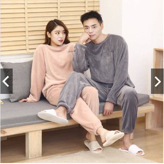 bộ nỉ nhung D studio mặc nhà cực ấm cho mùa đông