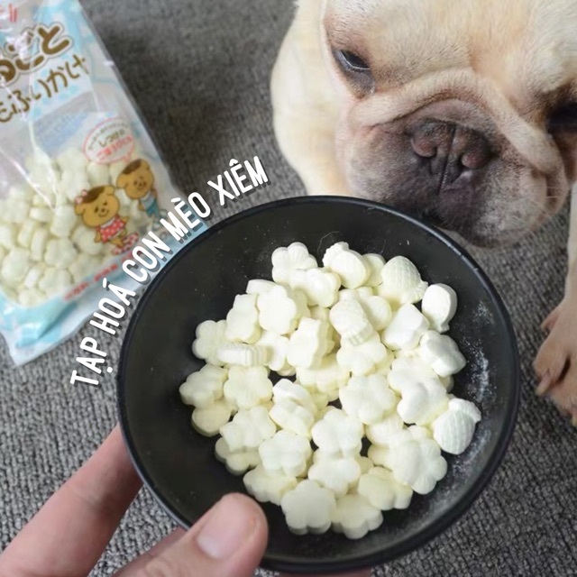 Bánh thưởng cho chó con sữa dê canxi 100g, snack ăn vặt cho cún lớn nhỏ huấn luyện Con Mèo Xiêm