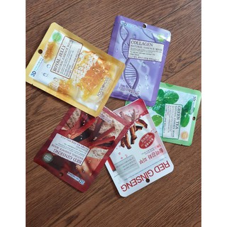 Combo mặt nạ dưỡng da 3d foodaholic natural essence mask