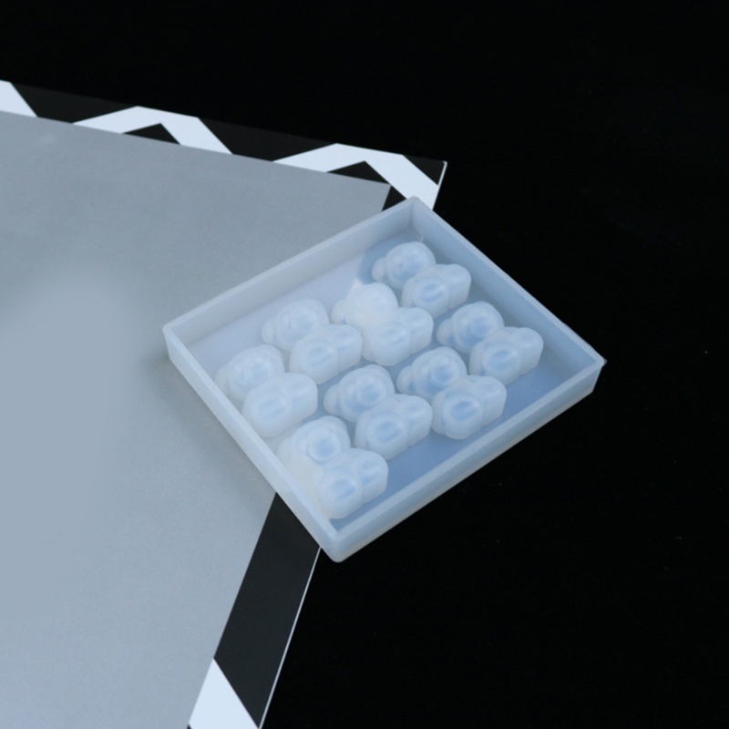 Khuôn Silicone Làm Mặt Trang Sức Hình Tai 8 Lỗ