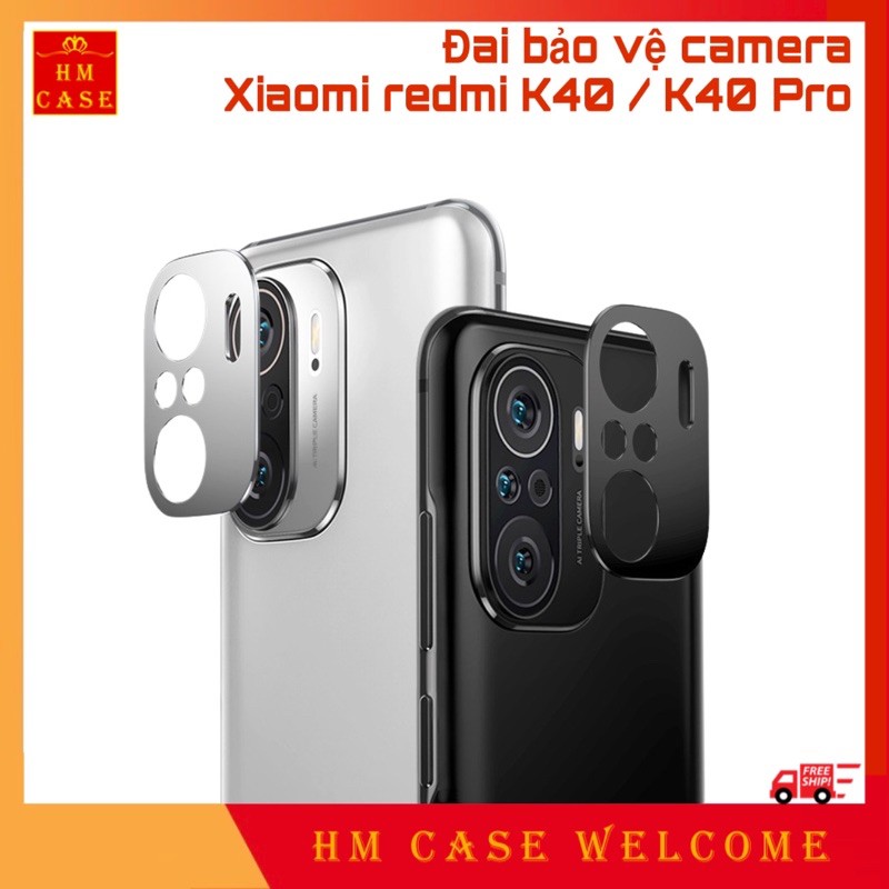 Đai camera Xiaomi Poco F3 / Redmi K40 / K40 Pro, Hợp kim nhôm, Bảo vệ camera toàn diện