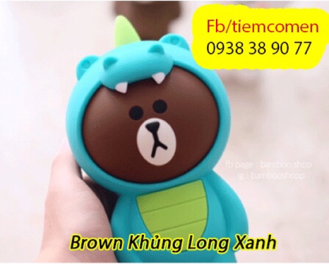 Hộp Bút Line Friends Silicon -  Chính Hãng Thái Lan - Có Hộp