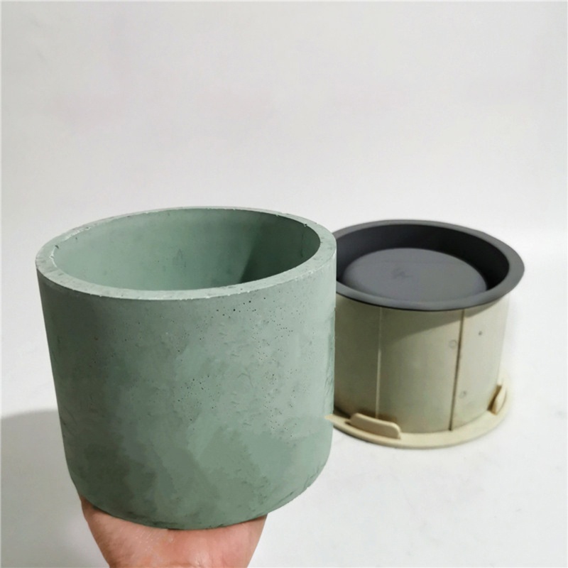 Khuôn Silicone Làm Chậu Cây Mọng Nước Hình Tròn Cỡ Lớn 6inch