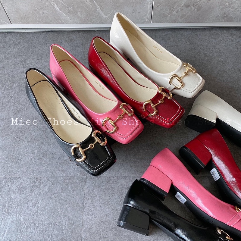 BÚP BÊ GÓT 4P MŨI VUÔNG KHOÁ XÍCH MIEO SHOES - G558 G559 G560