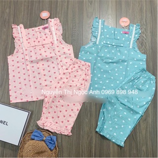 Bộ đồ mặc nhà cánh tiên quần lửng thô thái LOẠI 1