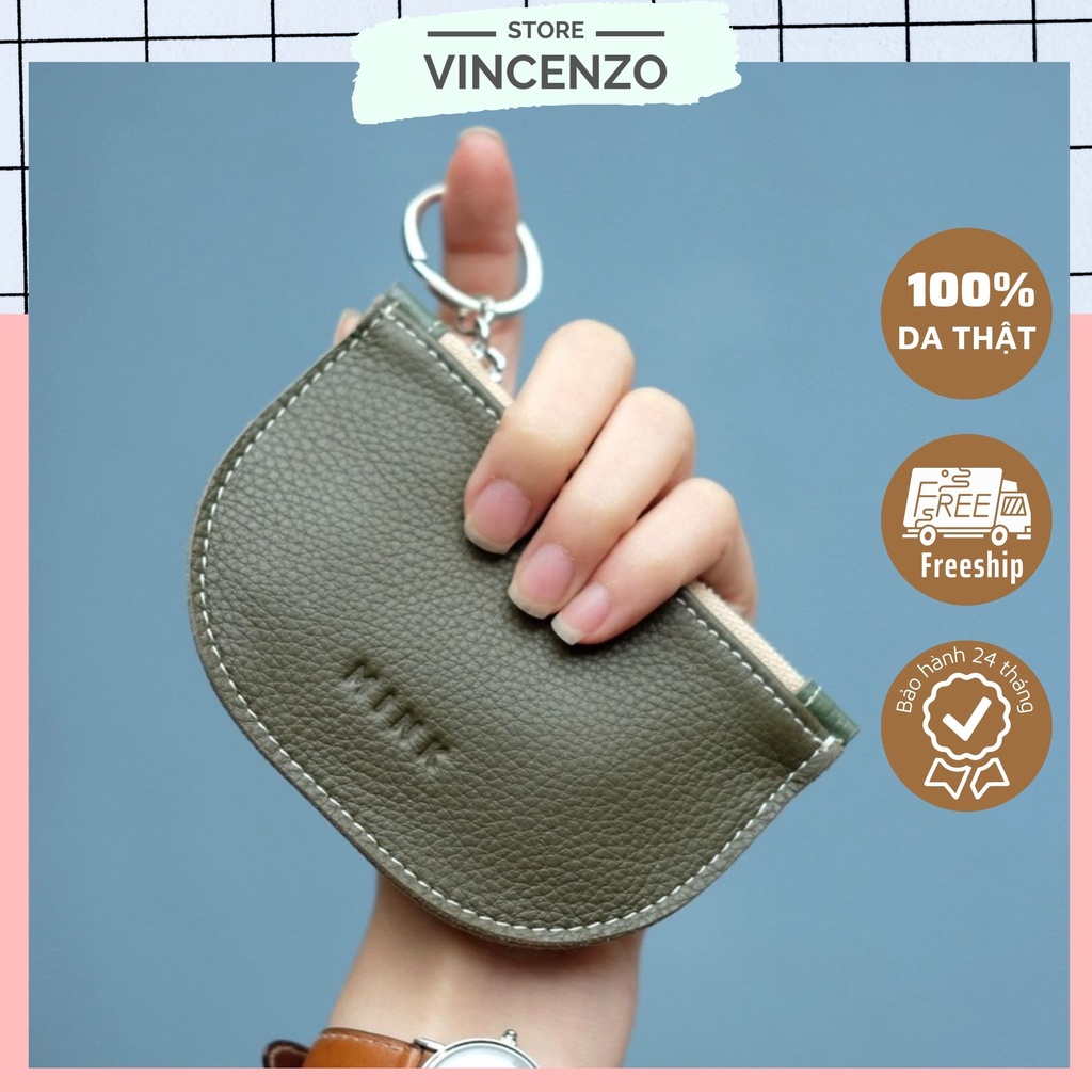 Ví Nữ Mini Cao Cấp Ngắn Cute Nhỏ Gọn Bỏ Túi Làm Móc Chìa Khóa Nhiều Màu Sắc
