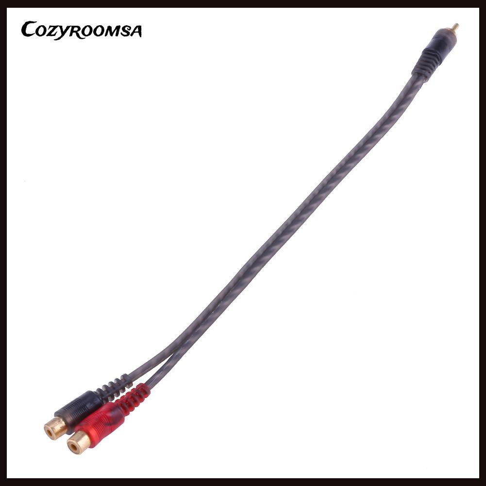 Cáp âm thanh chia 1 cổng cắm Rca sang 2 Rca 30cm chuyên dùng cho xe hơi