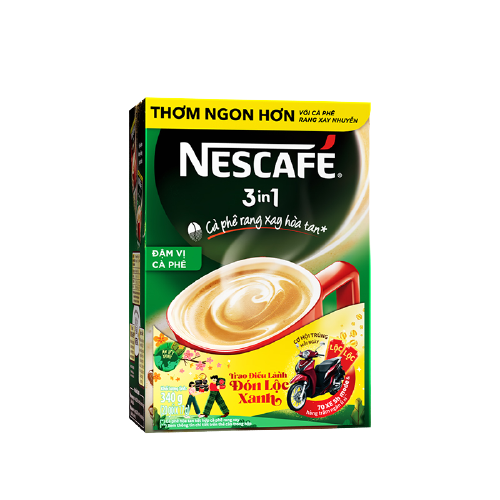 Combo 4 hộp Nescafé 3in1 cà phê rang xay hòa tan đậm vị cà phê (Hộp 20 gói x 17g) | BigBuy360 - bigbuy360.vn