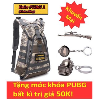 Balo PUBG1 cực chất (khóa đồng, tấm da cao cấp) (Ảnh sp thật)