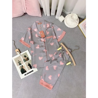 Bộ đồ mặc nhà cao cấp hãng Sam. SET đồ Pijama mặc nhà chất lụa Luxury siêu mềm nhẹ, thoáng mát.