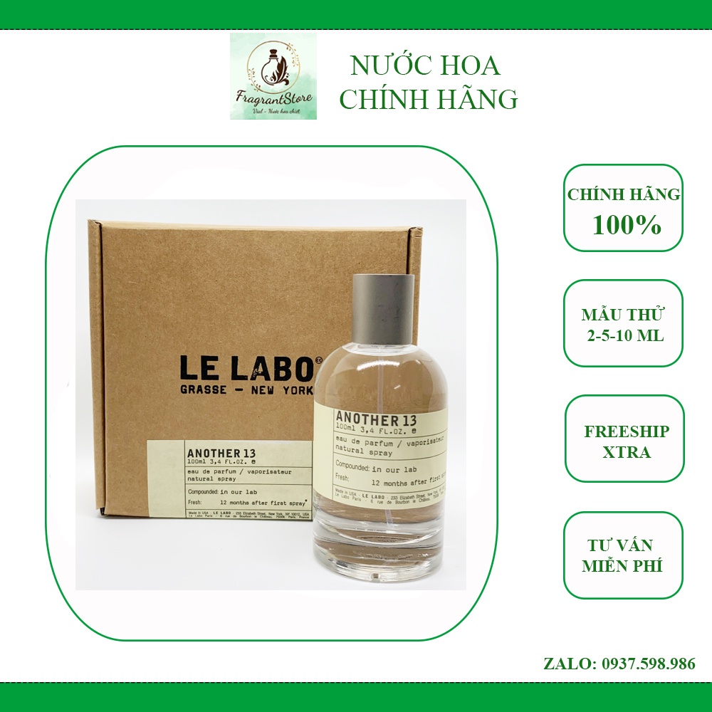 Nước hoa Le Labo Another 13 (mẫu thử mùi)
