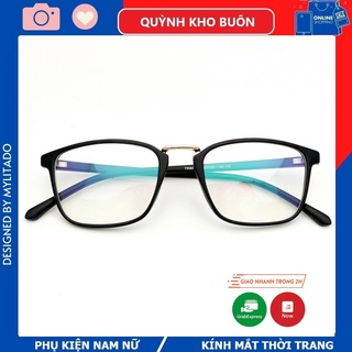 Gọng kính cận vuông nữ chất liệu nhựa dẻo phụ kiện thời trang 210