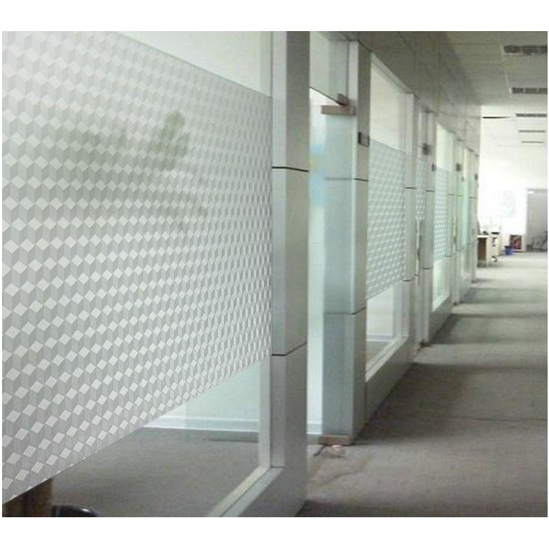 Decal giấy dán kính trắng mờ cao cấp khổ rộng 0.45m