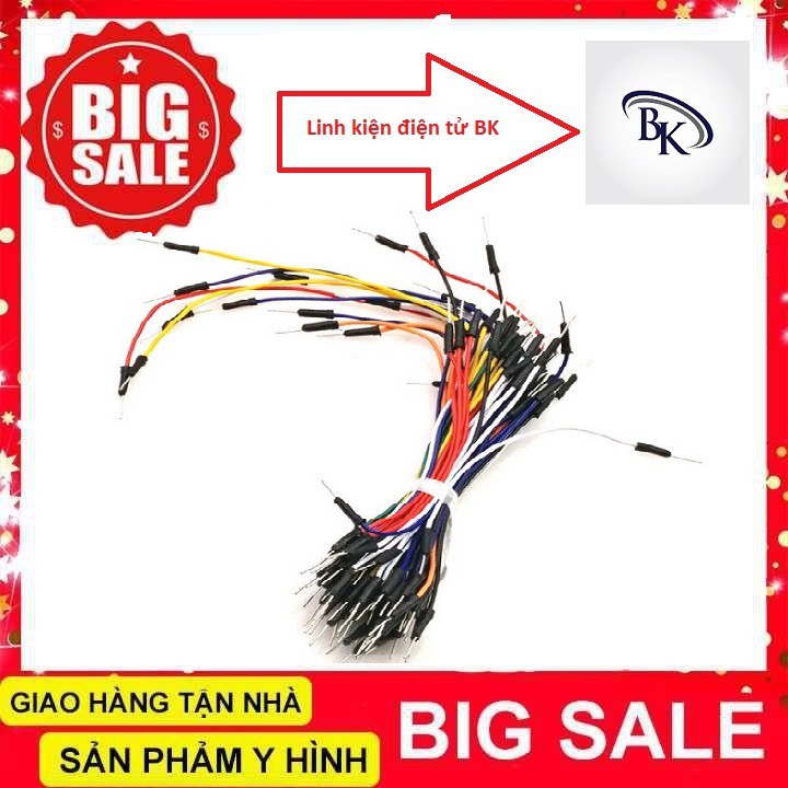Combo 65 Dây Cắm Đực Đực - Dây cắm test board-linhkiendientubk