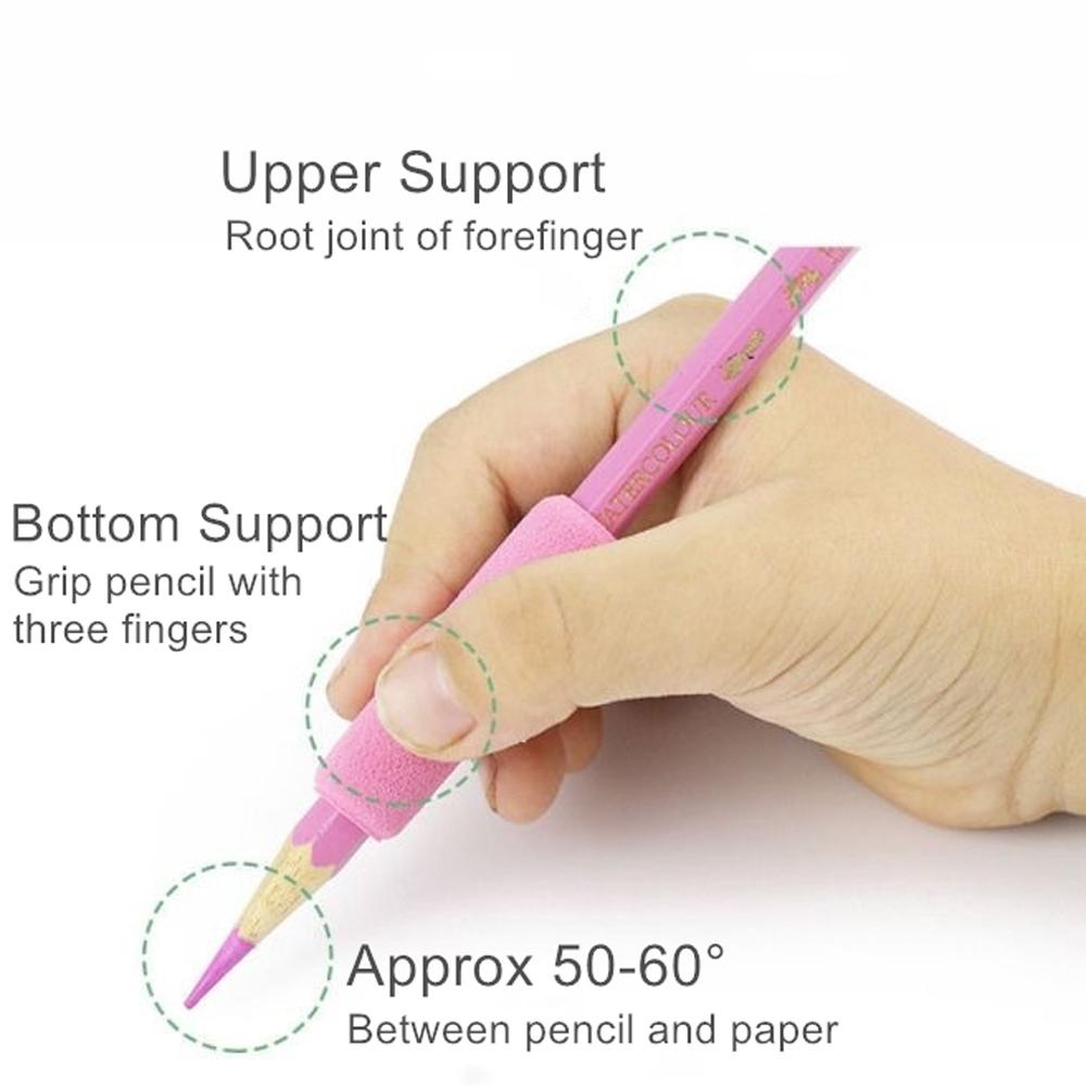 Set 10 Vỏ Bọc Bút Chì 1.5-inch Cổ Điển Thoải Mái Cho Bé Giá Đỡ