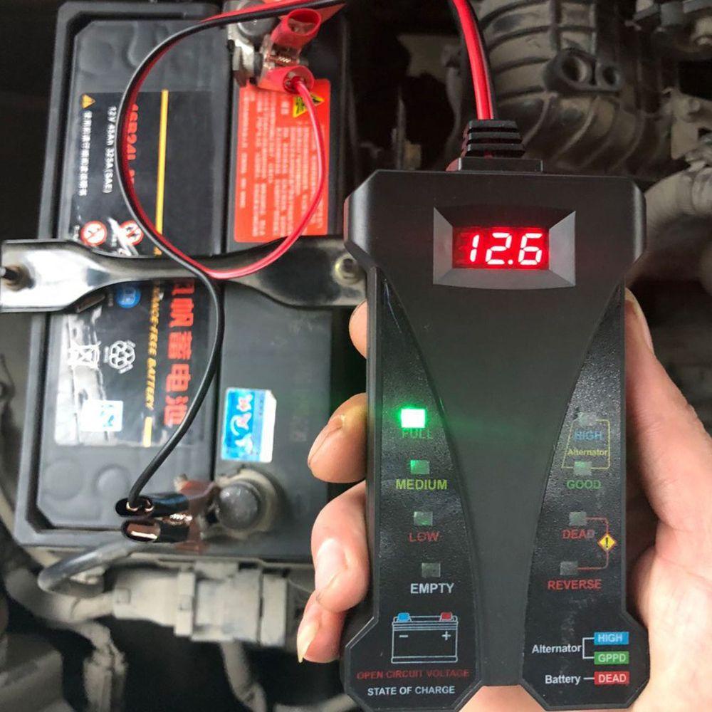 Máy Kiểm Tra Ắc Quy Xe Hơi / Tàu Thuyền Màn Hình LCD Kỹ Thuật Số