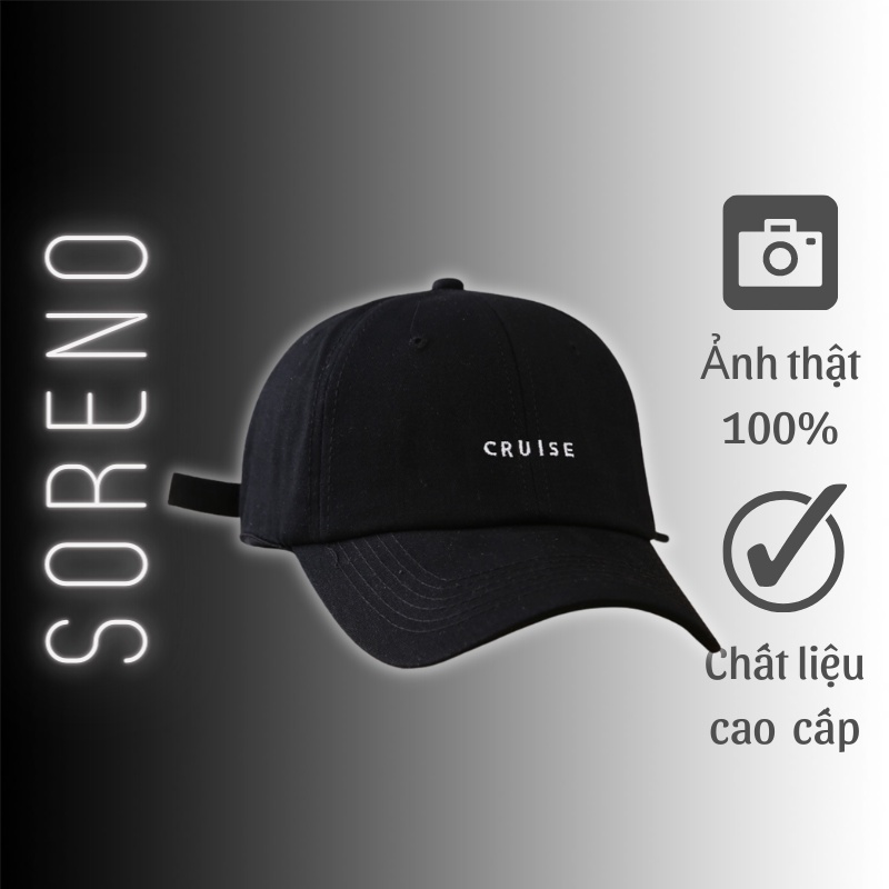 Mũ Lưỡi Trai Nón Lưỡi Trai Nam Nữ Đẹp Cao Cấp Hàn Quốc Unisex Form Chuẩn Cruise | Soreno