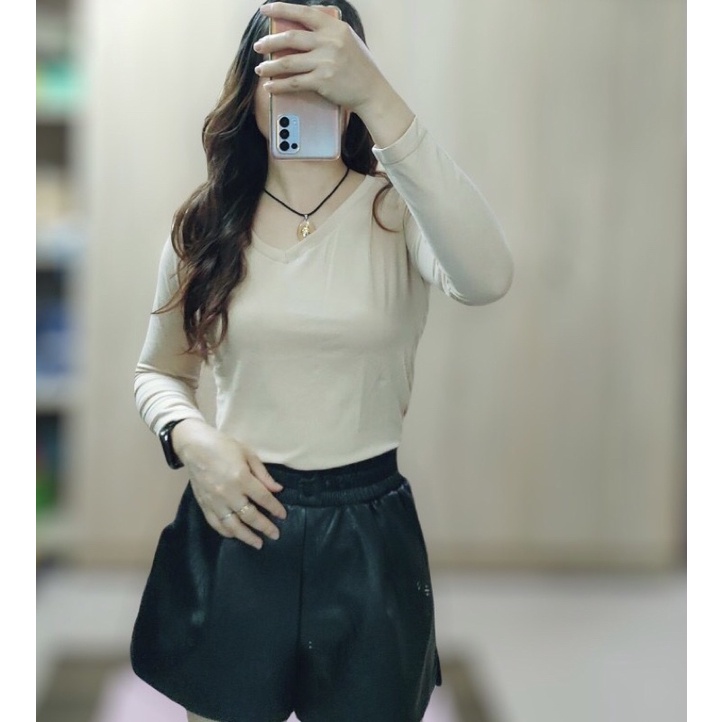 [HANGXUATDU]-Áo thun nữ dài tay 100% cotton hàng xuất dư hãng ảnh tự chụp