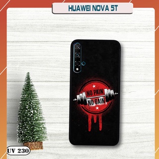 Ốp lưng nhám in hình 3d huawei nova 5t