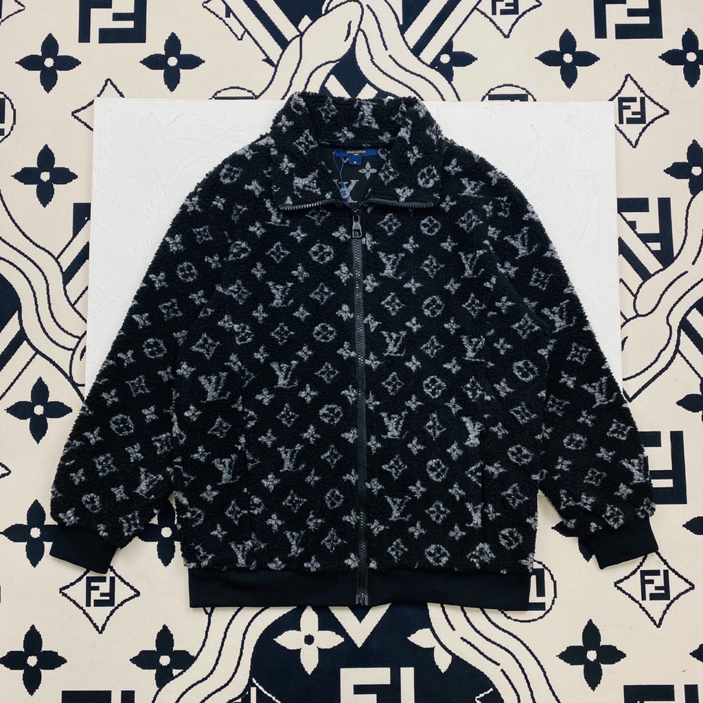 Áo khoác lông unisex thời trang Louis Vuitton LV cao cấp, cá tính
