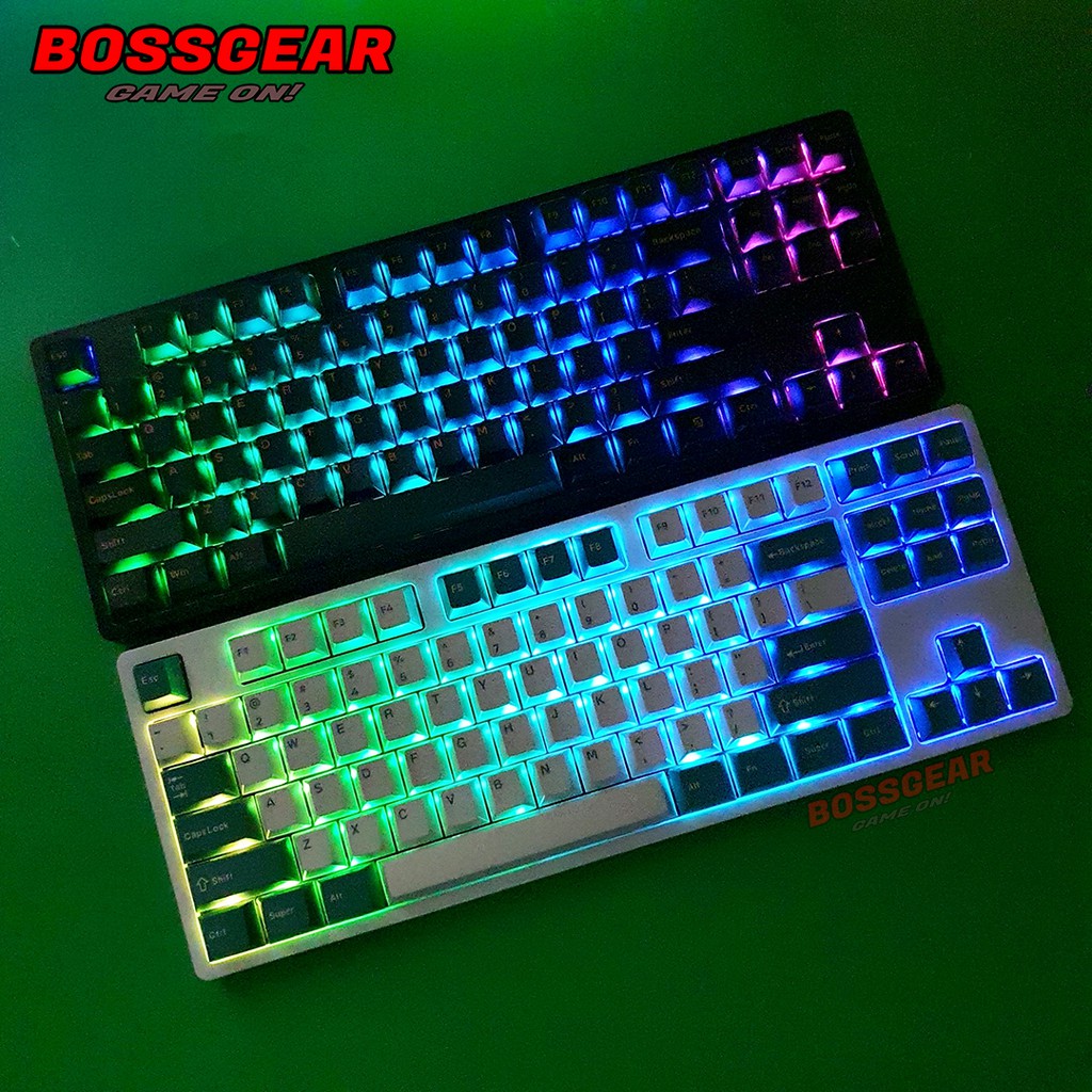 Bàn phím cơ FLEsports F11G Pro Polar Night và Aqua Green Chính hãng 3 Modes Keycap PBT