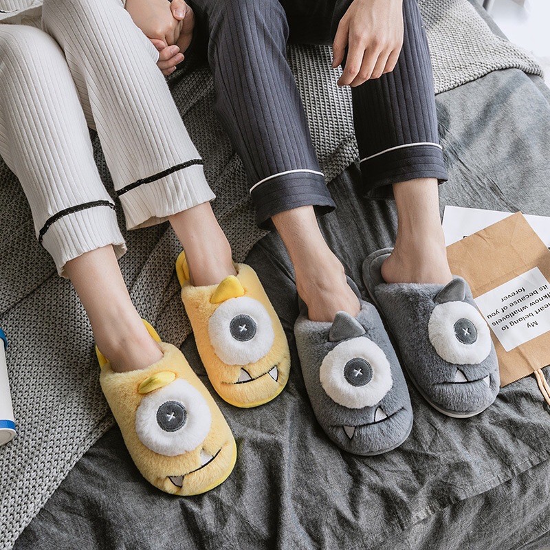 Dép lông mang trong nhà cặp cho nam và nữ có bán lẻ