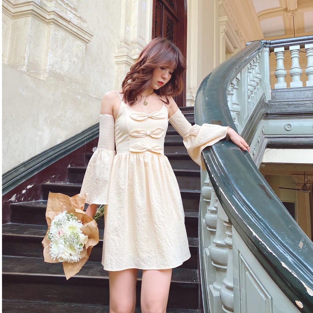Đầm nude nơ Silla Dress Gem Clothing SP060366