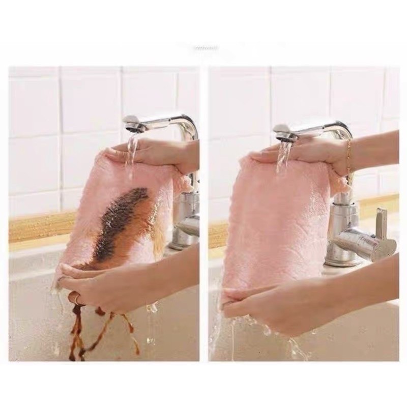 bán sỉ sét 5 khăn lau tay đa năng, khăn lau bếp siêu thấm hút hai mặt siêu sạch | BigBuy360 - bigbuy360.vn