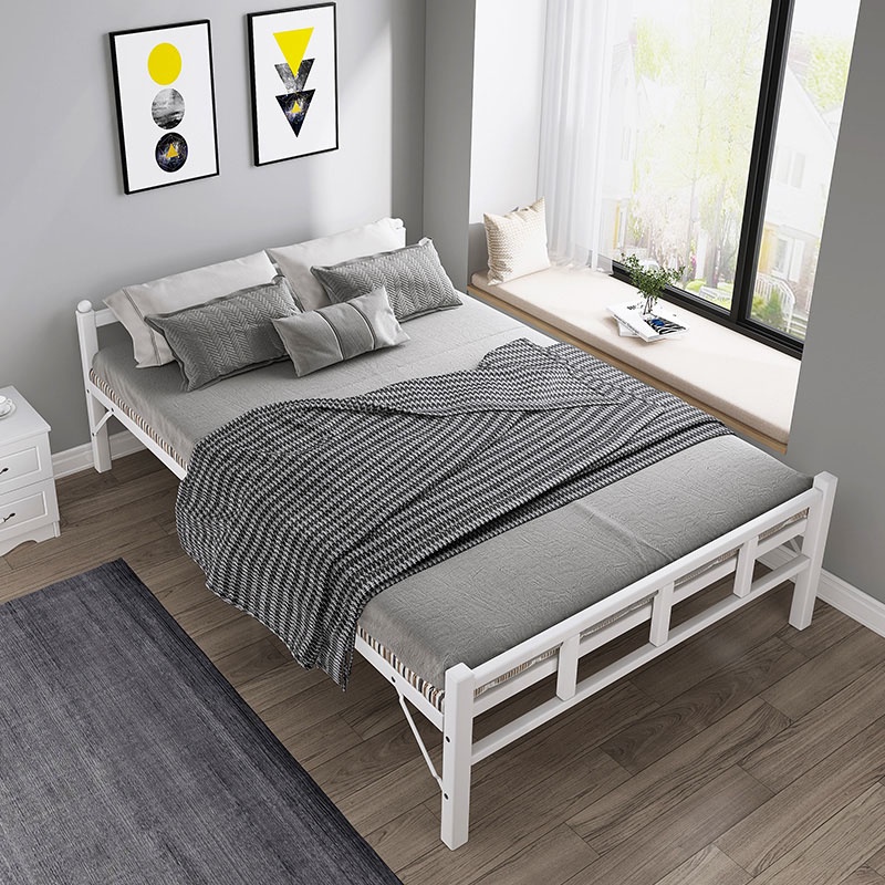 Giường gấp khung sắt  hiện đại có tựa lưng đầu -  giường ngủ thông minh gấp gọn dễ di chuyển cao cấp