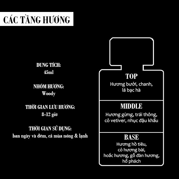 [Mã LTP50 giảm 50000 đơn 150000] Nước hoa nam Laura Anne Diamond pour Homme 45ml sang trọng lịch lãm chính hãng | BigBuy360 - bigbuy360.vn