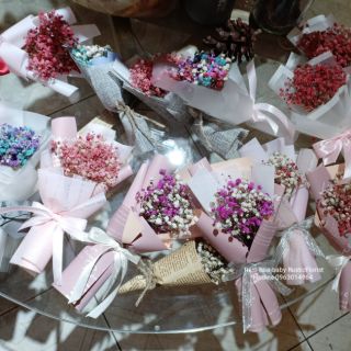 [ HOA KHÔ ] Bó hoa khô mini vintage làm decor chụp ảnh,dùng để tặng kèm hộp quà,trang trí