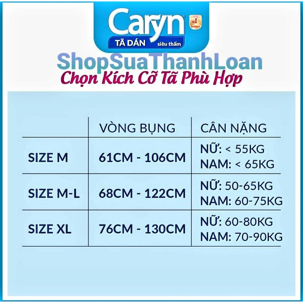 Tã Dán Người Lớn Caryn Siêu Thấm Size XL-10 Miếng