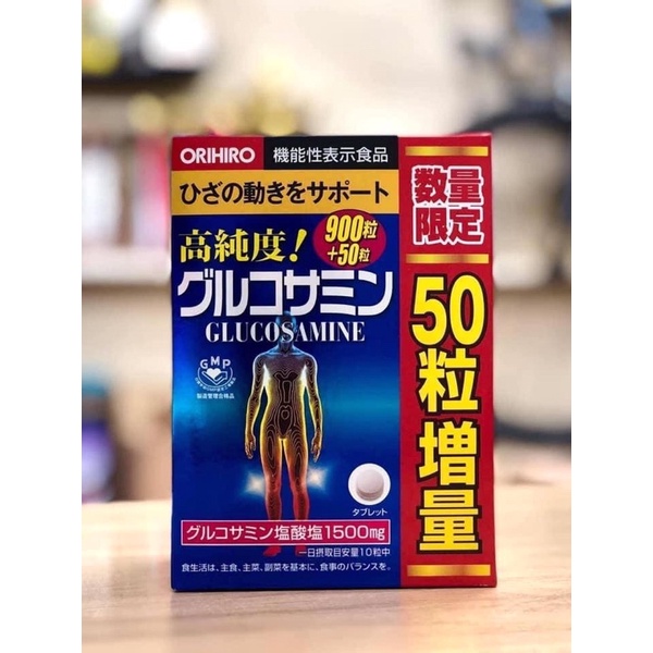 Viên uống Glucosamine Orihiro, viên bổ xương khớp Glucosamin Nhật Bản 950 viên