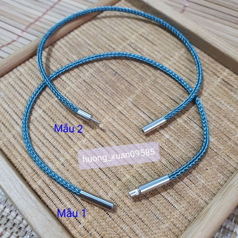 Vòng tay dây cước 2mm khóa titan/khóa mạ inox